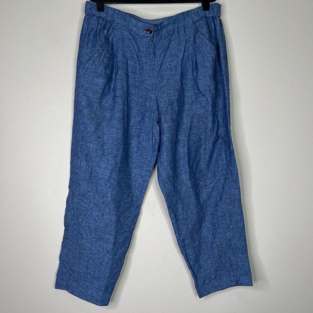 Poetry Linen High Waist Trouser Pants Women's Size 14